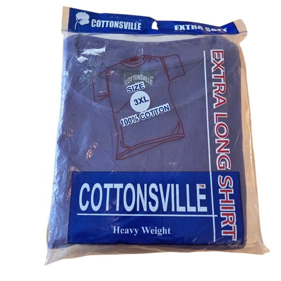 Cottonsville Other - NEW Cottonsville Mens Extra Long Heavyweight T Shirt 3XL Cotton Purple
